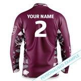 QLD Maroons 'Reef Runner' Fishing Shirt - Adult - Ashtabula