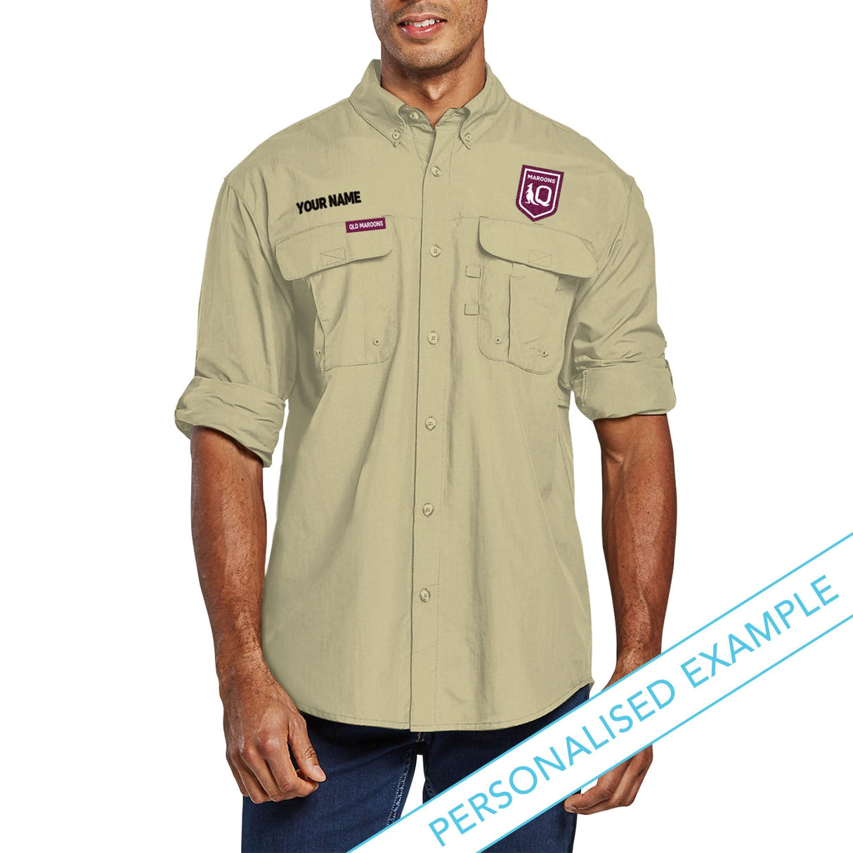 QLD Maroons 'Top End' Outdoor Shirt - Ashtabula