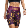 NRL Broncos 'Voltra' Ladies Exercise Shorts - Ashtabula
