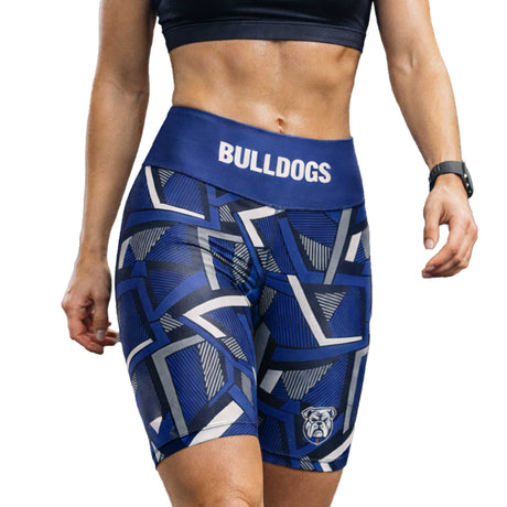 NRL Bulldogs 'Voltra' Ladies Exercise Shorts - Ashtabula