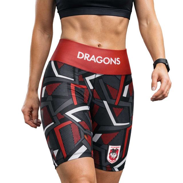 NRL Dragons 'Voltra' Ladies Exercise Shorts - Ashtabula