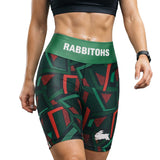 NRL Rabbitohs 'Voltra' Ladies Exercise Shorts - Ashtabula