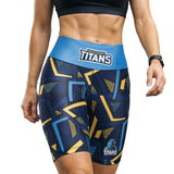 NRL Titans 'Voltra' Ladies Exercise Shorts - Ashtabula