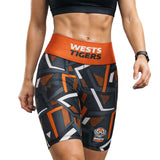 NRL Wests Tigers 'Voltra' Ladies Exercise Shorts - Ashtabula