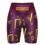 NRL Broncos 'Voltra' Ladies Exercise Shorts - Ashtabula