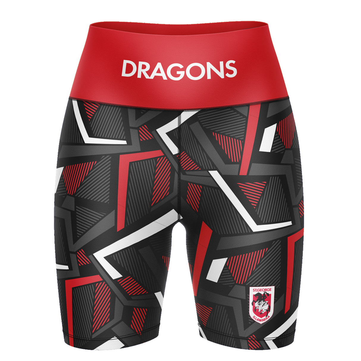 NRL Dragons 'Voltra' Ladies Exercise Shorts - Ashtabula