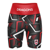 NRL Dragons 'Voltra' Ladies Exercise Shorts - Ashtabula
