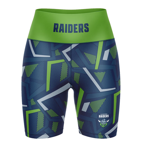 NRL Raiders 'Voltra' Ladies Exercise Shorts - Ashtabula