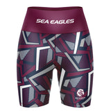 NRL Sea Eagles 'Voltra' Ladies Exercise Shorts - Ashtabula