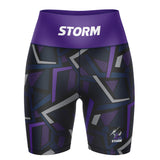 NRL Storm 'Voltra' Ladies Exercise Shorts - Ashtabula