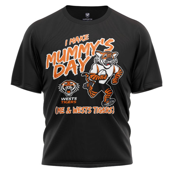 NRL Wests Tigers 'Mummy's Day' Toddler Tee - Ashtabula