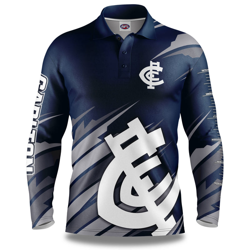 AFL Carlton 'Ignition' Fishing Shirt - Youth