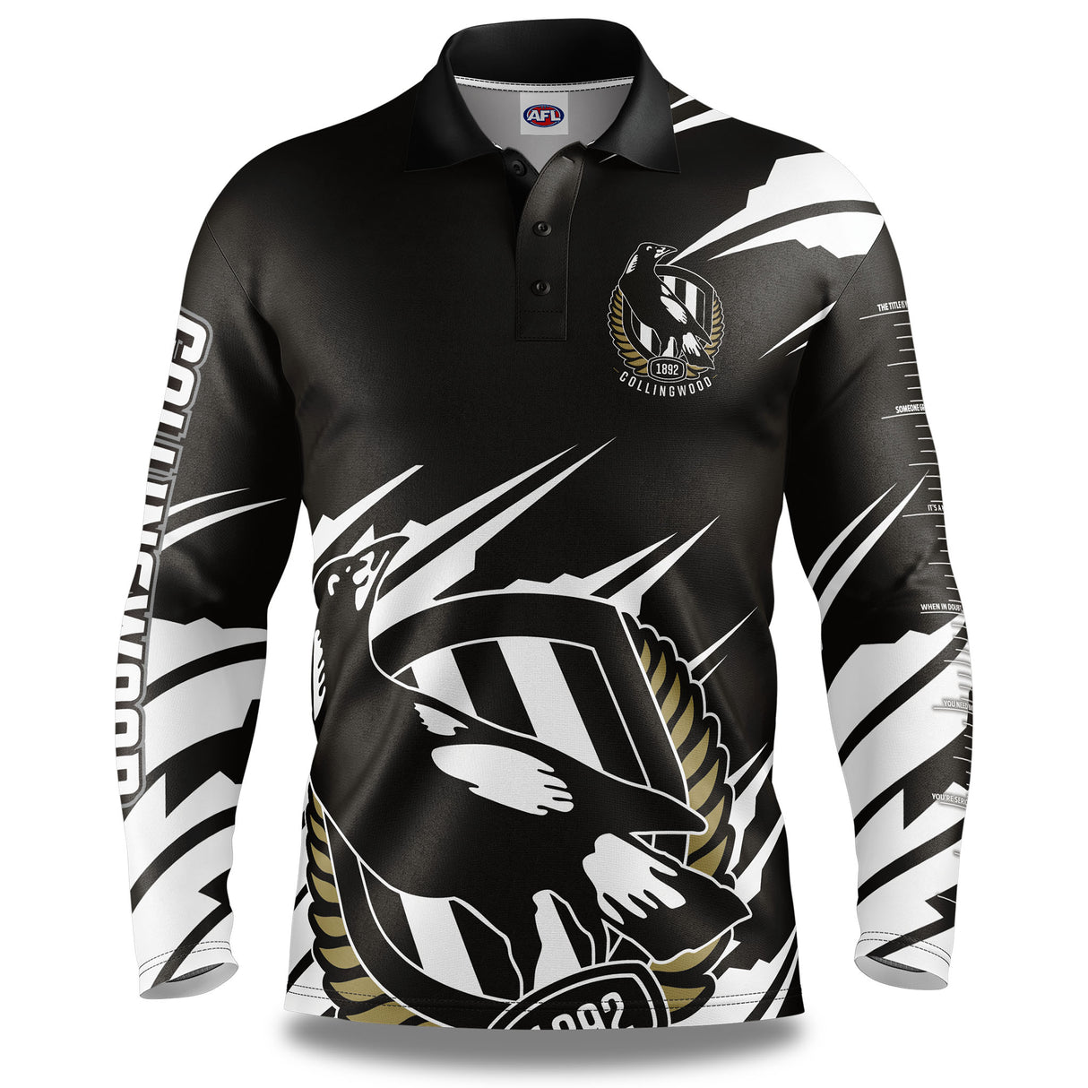 AFL Collingwood 'Ignition' Fishing Shirt - Adult