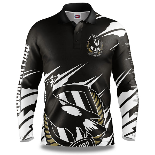 AFL Collingwood 'Ignition' Fishing Shirt - Youth