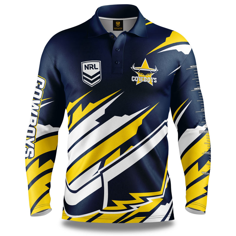 NRL Cowboys 'Ignition' Fishing Shirt - Youth