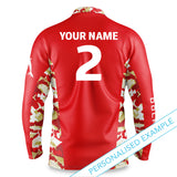 NRL Dolphins 'Reef Runner' Fishing Shirt - Adult - Personalised - Ashtabula