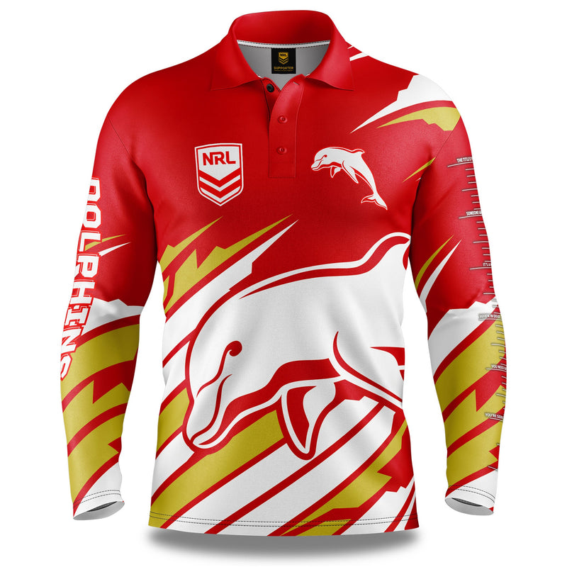 NRL Dolphins 'Ignition' Fishing Shirt - Adult