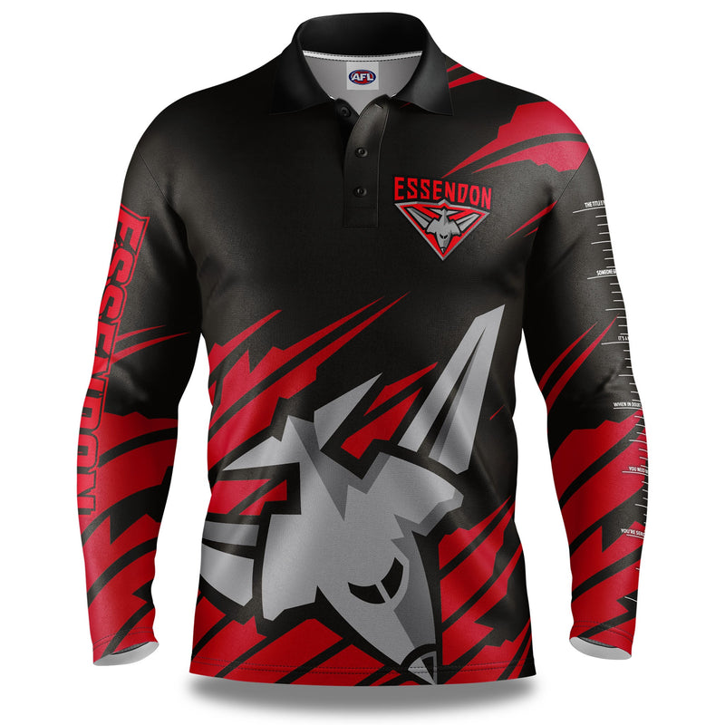 AFL Essendon Bombers 'Ignition' Fishing Shirt - Youth