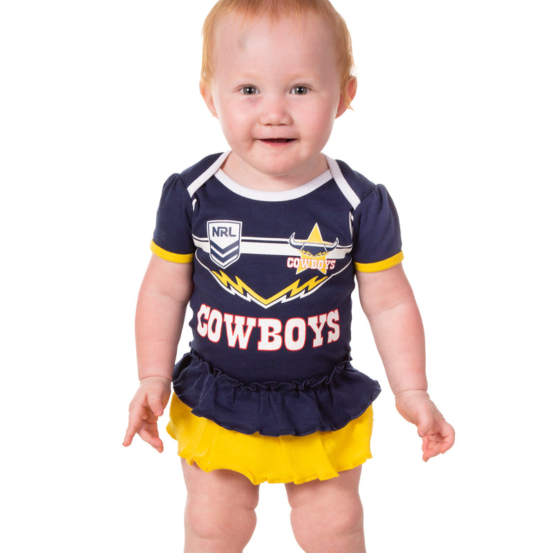 NRL Cowboys Girls Baby Jumpsuit  - Ashtabula
