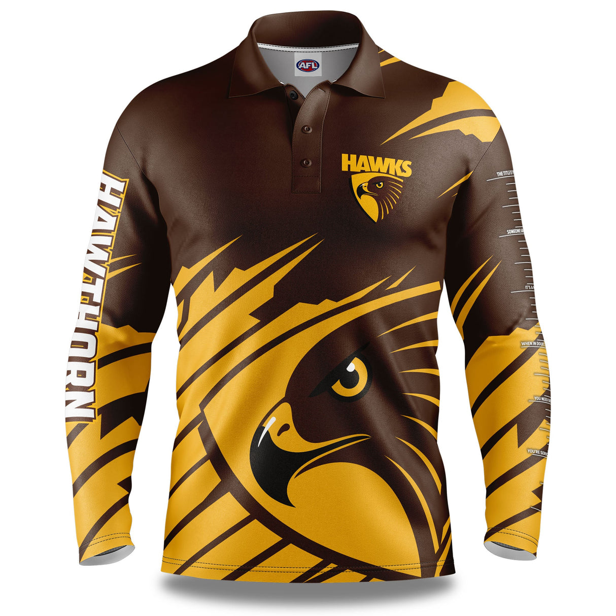 AFL Hawthorn 'Ignition' Fishing Shirt - Youth