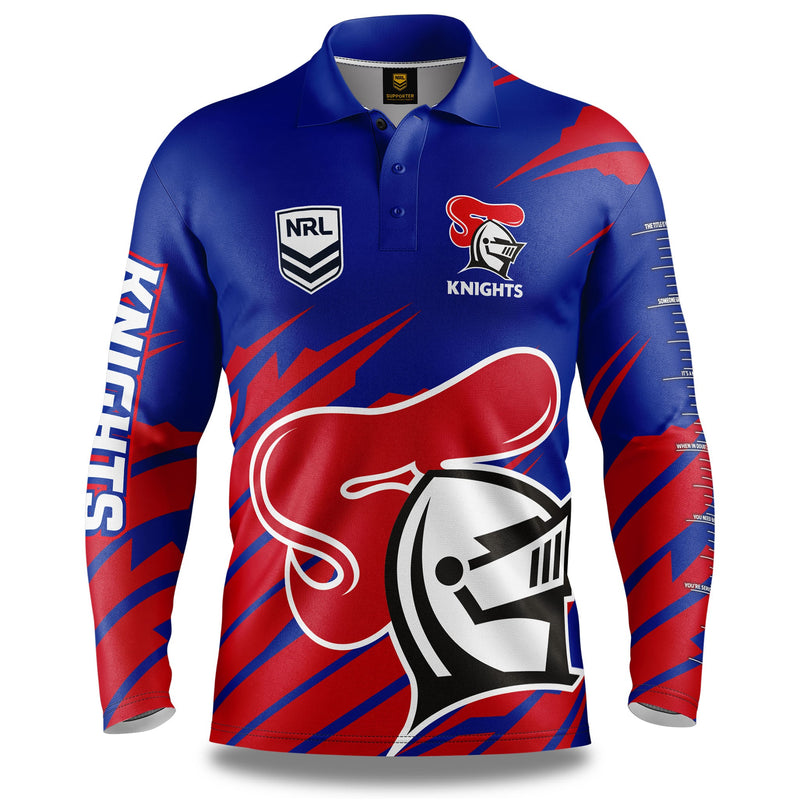 NRL Knights 'Ignition' Fishing Shirt - Youth