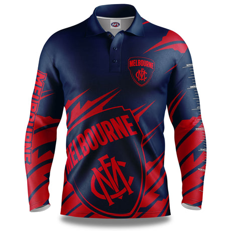 AFL Melbourne Demons 'Ignition' Fishing Shirt - Youth
