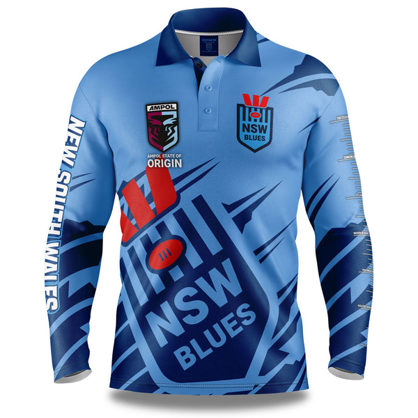 NSW Blues 'Ignition' Fishing Shirt - Youth