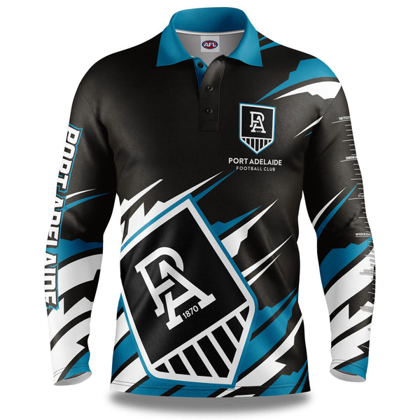 AFL Port Adelaide 'Ignition' Fishing Shirt - Adult