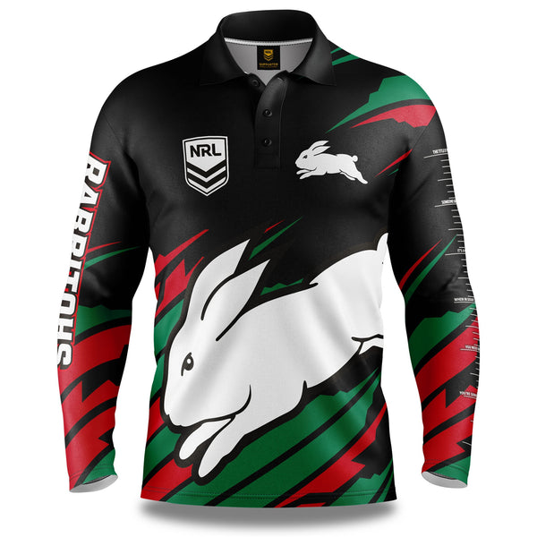 NRL Rabbitohs 'Ignition' Fishing Shirt - Youth