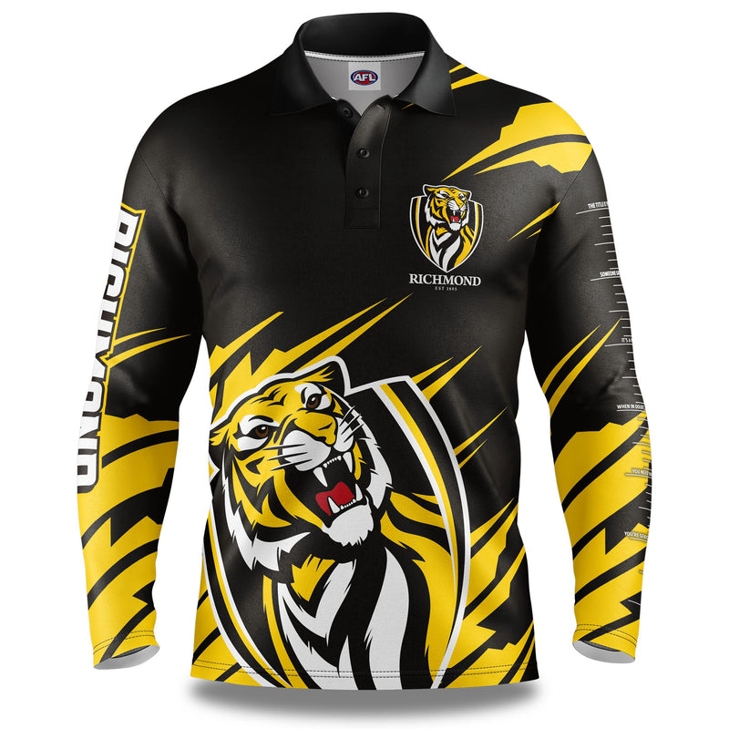 AFL Richmond Tigers 'Ignition' Fishing Shirt - Youth