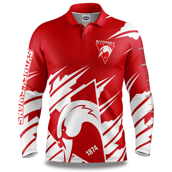 AFL Sydney Swans 'Ignition' Fishing Shirt - Adult