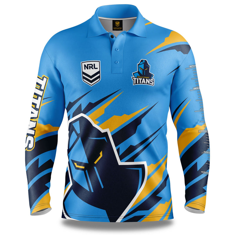 NRL Titans 'Ignition' Fishing Shirt - Adult