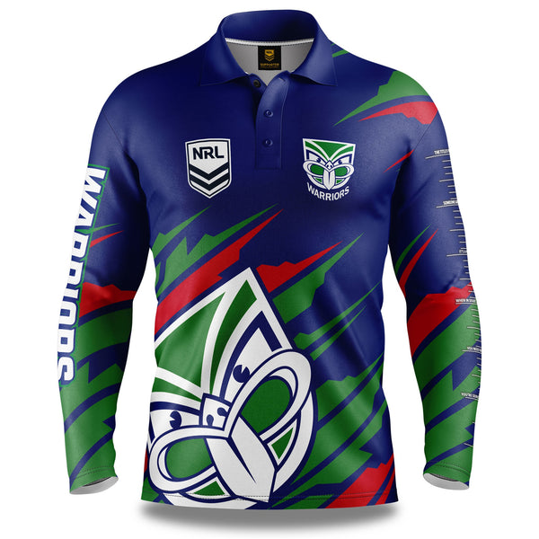 NRL Warriors 'Ignition' Fishing Shirt - Adult
